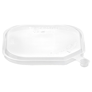 Excellent Design Disposable Two-Piece Square Tub Safety Lock Flat Lid Container Food Salad Recycled Materials PET Anti-fog - Product Image 1