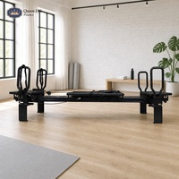 Machine de Pilates Reformer Megaree Sculptformer pour Entraînement Complet du Corps en Studio, Certifiée CE, Noire