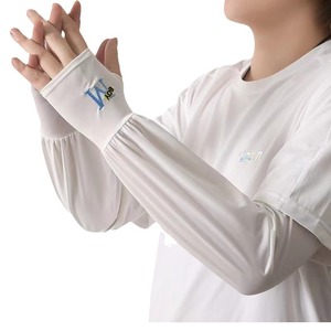 Mangas de protección solar bordadas M, talla única, de poliéster, con protección UV, para hombres, para conducir al aire libre en verano - Product Image 5