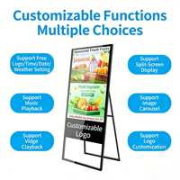 Afficheur numérique LCD portable de 32/43/50/55 pouces, kiosque publicitaire, affichage numérique, kiosque Android avec lecteur multimédia automatique HDMI/USB