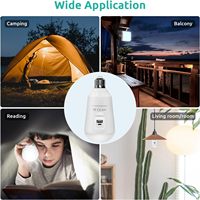 Prix Compétitif Système Solaire Tout-en-Un avec Ampoule et Fonction Power Bank, Ampoule LED Rechargeable E27 à Énergie Solaire