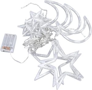 <span class=keywords><strong>Ramadan</strong></span> décoration LED fée scintillante étoile rideau lumières pour intérieur extérieur chambre anniversaire fête de mariage - Product Image 5