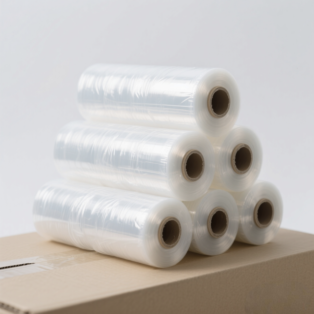 Transparent Self-Adhesive Stretch Film, Plastic Packaging Film, Suitable for Logistics Transportation Moisture-Proof