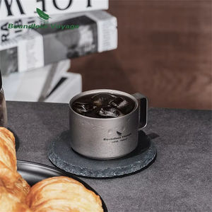 Tazza da Caffè in Titanio Boundless Voyage, Tazza da Campeggio Mini a Doppia Parete, Tazza da Caffè 100ml Ti3085D - Product Image 6