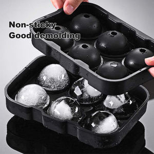 Moule à glace rond à 6 grilles DIY Whisky Hockey Moule à boule de glace Plateau à glaçons en plastique <span class=keywords><strong>avec</strong></span> <span class=keywords><strong>couvercle</strong></span> et <span class=keywords><strong>bac</strong></span> de rangement - Product Image 4