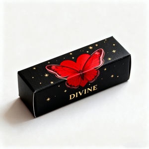 Luxury Rigid Cardboard Lipstick Gift <b>Box</b> Sponge Lining Custom Embossed Biodegradable Cosmetic Packaging for Beauty Products - Product Image 5
