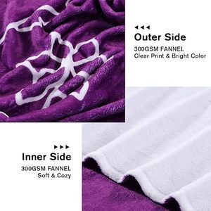 Coperta in Flanella Personalizzata Calda <span class=keywords><strong>e</strong></span> Morbida, Ecologica, Misura King Size, Plaid Leggero in Poliestere per Divano - Product Image 4