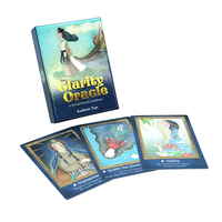 Cartes de jeu Oracle personnalisées, inspirantes et positives, imprimées de cartes de tarot Oracle exquises avec guide