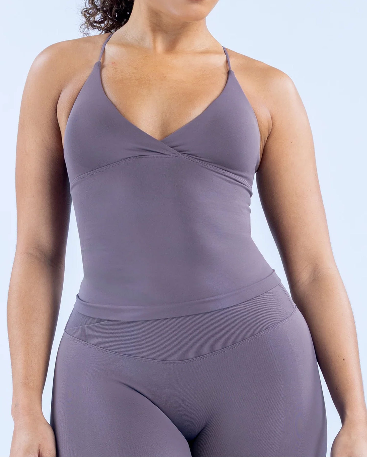 Women's Seamless Spandex/Nylon Solid Pattern Simple Design Sleeveless Tank Top Quick-drying Breathable for Yoga Sports