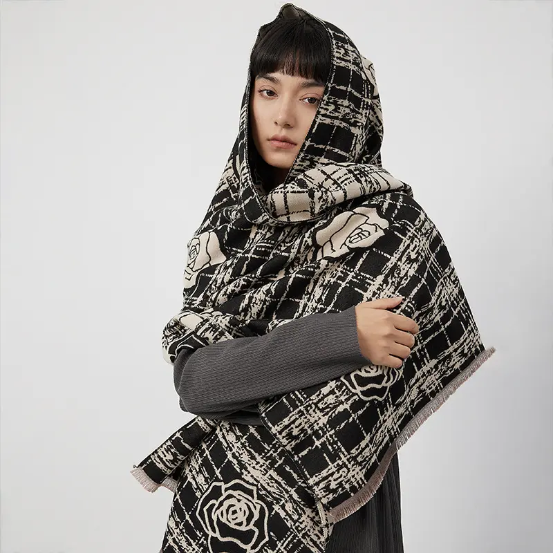 महिलाओं के लिए कारखाने की कीमत उच्च-अंत कपास के स्कार्फ सर्दियों के स्कार्फ सर्दियों के स्कार्फ