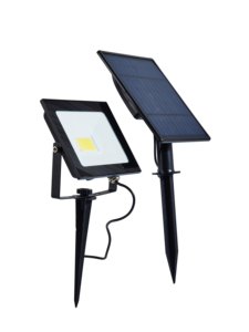 Lámpara Solar de Pared LED COB Súper Brillante OneOne, Aluminio Fundido a Presión, IP65 Impermeable, 8-10h, Sensor de Movimiento, Dos Etapas, para Jardines, Negra - Product Image 3