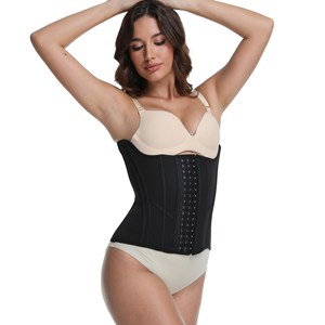 Ceinture de maintien de la taille pour femme, noire, à entrejambe ouvert, pour récupération post-partum, 1 pièce, fabriquée à Wenzhou, en fibre de polyester - Product Image 3
