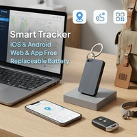 Localizador de Navegación Portátil Oculto, Personalizable, con Registro de Trayectoria Histórica, Compatible con IOS y Android, Material Duradero IP65, Color Negro