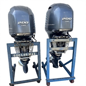 HOT Deal Ready to Ship hot Selling Pair 2017 F200XB 200hp 4 Stroke 25 Shaft Outboard Mot ors 330/334 Hours with Riggings - Product Image 1