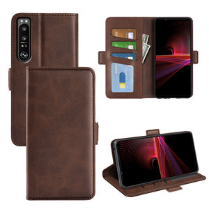 <span class=keywords><strong>2022</strong></span> nouvelle coque de téléphone pour <span class=keywords><strong>Sony</strong></span> <span class=keywords><strong>Xperia</strong></span> 1 IV portefeuille à Double boucle Style Folio Flip étui en cuir avec support et fonction de fentes pour cartes - Product Image 1