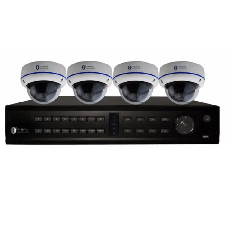 1080P Full HD 4CH CCTV Camera Security System POE NVR KIT IP