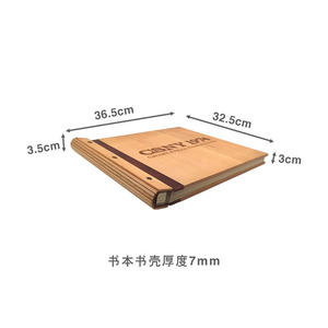 Wooden <b>Photo</b> Album <b>Storage</b> Box Rectangle 30mm Thickness Standing Type Gift Box Decorative <b>Storage</b> <b>Boxes</b> - Product Image 4