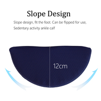 Repose pied rond en mousse à mémoire de forme, coussin de hauteur solide sous le bureau pour le repos des pieds, vente en gros, chine