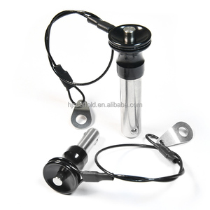 Goupilles à dégagement rapide en acier inoxydable et <span class=keywords><strong>aluminium</strong></span> de haute résistance de 3/8 pouces indexant les plongeurs à bille à ressort avec porte-clés - Product Image 1