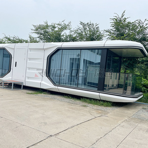 Maison bulle préfabriquée, design moderne elliptique, utilisation hôtelière, matériau en panneaux sandwich - Product Image 3