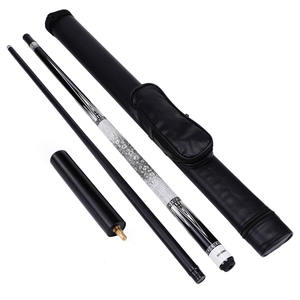 ไม้คิวสนุกเกอร์คุณภาพสูง ขนาด 10.5 มม. ทำจากคาร์บอนไฟเบอร์ พร้อมหัวคิวขนาด 11.5 มม./12.5 มม. สำหรับเล่นพูล 8 ลูก สีดำ แบบ 1/<span class=keywords><strong>2</strong></span> แยกส่วน - Product Image 1