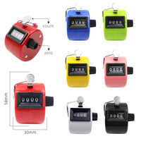 Compteur mécanique numérique multicolore, compteur de tour de doigt, petit Mini compteur à main, compteur d'anneau