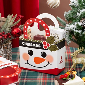 Phim hoạt hình giáng sinh bông tuyết dập khung ảnh PINGAN trái cây kẹo sô cô la thư mục ngăn kéo tay trống giấy tráng có thể tái chế - Product Image 3