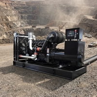 Générateur diesel silencieux à châssis ouvert 250 kVA, triphasé, démarrage automatique, 200 kW pour les sites miniers et de construction
