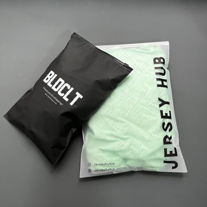 Wholesale Custom Logo Matte Frosted PE Zipper <b>Bags</b> Reusable <b>Zip</b> Pouches For Clothes Underwear Textile Merchandise Packaging - Product Image 6