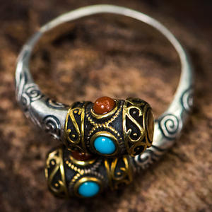 ¡Cómete un palo a mi nieto! Anillo de palo de aro dorado hecho a mano Retro moda personalizada hombres anillo dominante estilo Hip Hop - Product Image 2