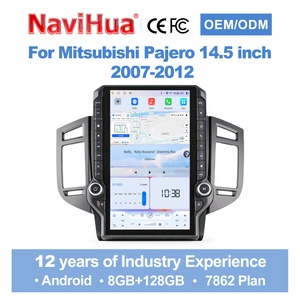 วิทยุติดรถยนต์ NaviHua ดีไซน์ใหม่ หน้าจอแนวตั้ง 14.5 นิ้ว ระบบ Android พร้อมระบบนำทาง GPS มัลติมีเดีย Carplay และระบบเสียงอัตโนมัติ สำหรับรถยนต์มิตซูบิชิ ปาเจโร - Product Image 1