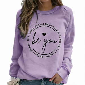 Sudadera con Capucha para Mujer, Diseño Europeo y Americano, Otoño 2025, Transpirable, Tejida, Informal, con Logotipo Frontal Impreso en 3D - Product Image 1