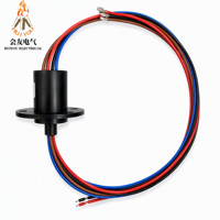 YL 10A YL-M022-4P10 Anneau de bus électrique rotatif à 4 voies 10A 360 degrés, indice de protection IP51, 200 tr/min, 44 mm de diamètre extérieur, pour la production d'énergie éolienne