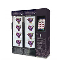 Distributeur automatique de fleurs fraîches à performance stable avec accepteur de pièces, 24h/24, 8 portes, Blumenautomaten