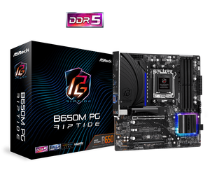 เมนบอร์ด B650M ASRock Riptide AM5 Micro ATX (AMD Ryzen 7000 DDR5 PCIe 5.0 2.5GB LAN Gen1 USB 3.2 HDMI DP) - Product Image 1