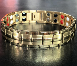 Bracelet magnétique de santé en acier inoxydable pour le sport, vente en gros, bracelets magnétiques pour hommes contre l'arthrite - Product Image 5