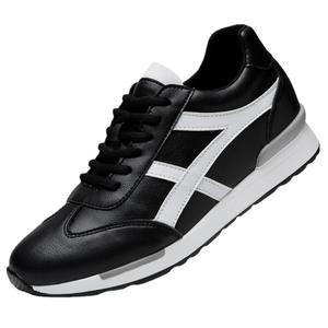 Invisible Height-increasing 8cm Men's Fashionable White <b>Sneakers</b> with Casual Lace-up Design and Invisible Mesh Lining - Product Image 6