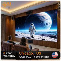 Écran LED COB P1.2 pour Home Cinéma et Musées, HDR, Grand Angle de Vision, Fournisseur Certifié CE RoHS FCC, Mur Vidéo Intérieur à Pas Fin, Flip Chip 1080p