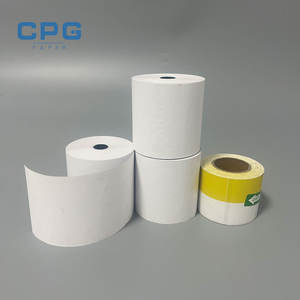 Fournisseurs de papier thermique pour reçus, vente en gros, papier de caisse enregistreuse écologique sans BPA, rouleaux de papier thermique 57 mm 80 mm 57X40 - Product Image 1