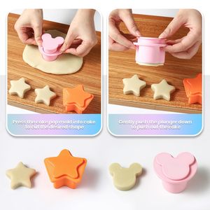 Cartoon Mickey Star Pop Cake Mold <b>Set</b> DIY Lollipop Cake Cookie Mould For Home <b>Baking</b> Dessert Making - Product Image 3