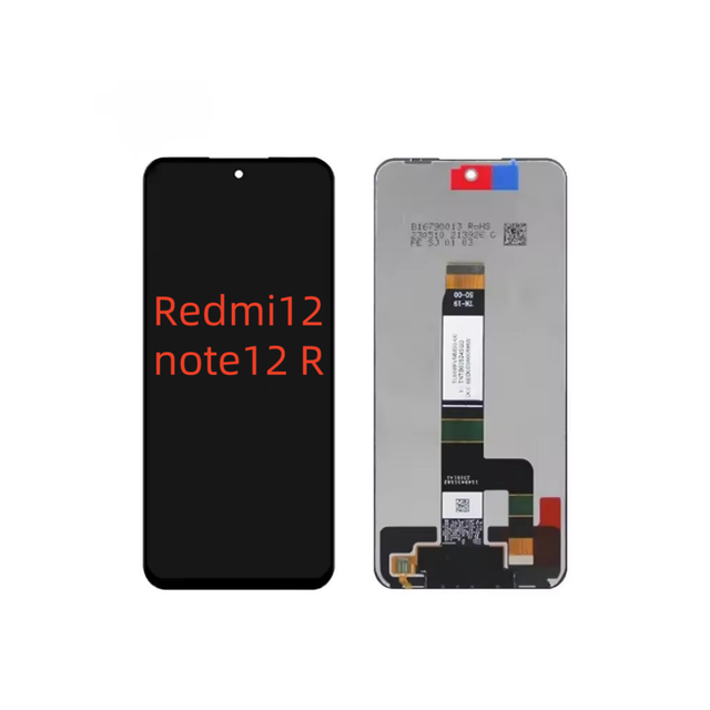 Original Mobile Phone Lcds for Redmi 12 4g/5G Display Touch Screen with Frame for Redmi 12R/note 12R Display Panel Replacement