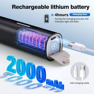 Brosse à dents électrique sonique intelligente rechargeable personnalisée pour adultes, brosse à dents oscillante avec fonction blanchissante pour enfants - Product Image 6