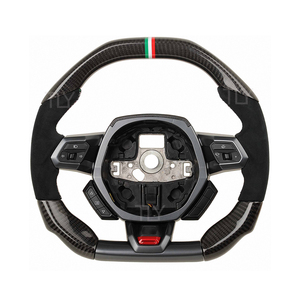 Volant en Fiber de carbone forgé en Alcantara personnalisé haut de gamme pour <span class=keywords><strong>Lamborghini</strong></span> Huracan LP610-4 Volant <span class=keywords><strong>Aventador</strong></span> Urus - Product Image 3