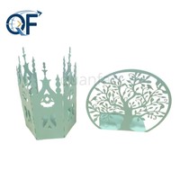 Nouveau style ethnique, table de présentation en fer forgé, miroir, décoration d'intérieur