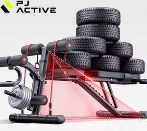 PINJIAN Équipement de fitness d'intérieur Banc de <span class=keywords><strong>musculation</strong></span> pliable pour la maison Banc de <span class=keywords><strong>musculation</strong></span> multifonctionnel réglable - Product Image 2