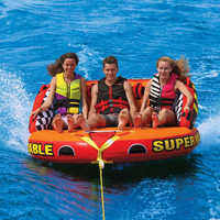 Jouets flottants tractables pour sports nautiques, tube gonflable de remorquage, bateau-tube, tube aquatique tractable, tube aquatique gonflable à rouler