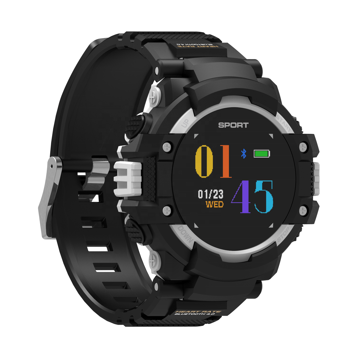 F7 GPS сердечного ритма обнаружения мониторинг сна трекер IP67 водонепроницаемый Smartwatch