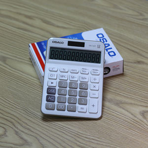 เครื่องคิดเลขตั้งโต๊ะภาษี12หลักเครื่องคิดเลขมีปุ่มหลากสีพลังงานแสงอาทิตย์เครื่องคิดเลขสำนักงานและนักเรียนทำจากพลาสติก - Product Image 6