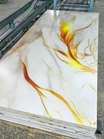 Installation rapide Facile à installer Épaisseur 3mm Fournisseur d'usine chinoise Vente directe Feuille de marbre UV Panneaux muraux en PVC