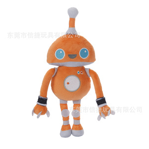 Peluche robot personnalisée, personnage de dessin animé orange, jouet en peluche pour enfants de 4 à 6 ans - Product Image 1